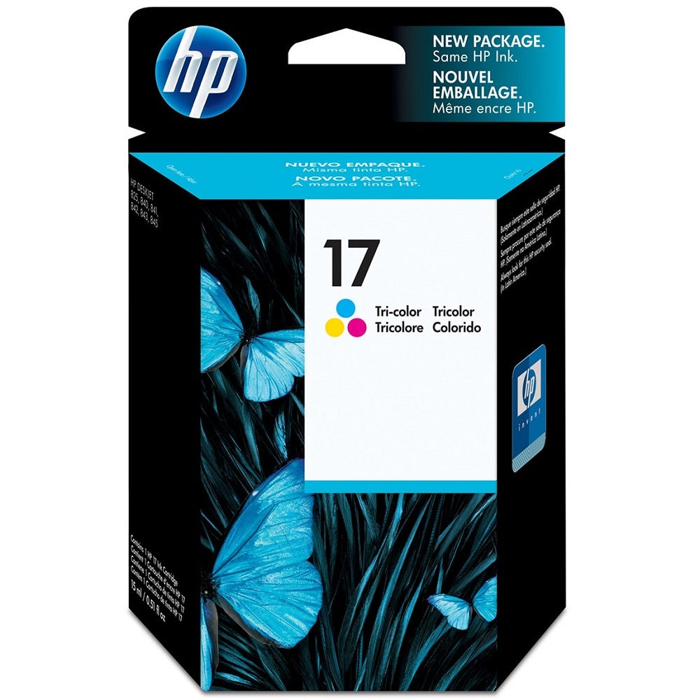HP 17 Tri-colour Inkjet Print Cartridge (C6625A) image 1