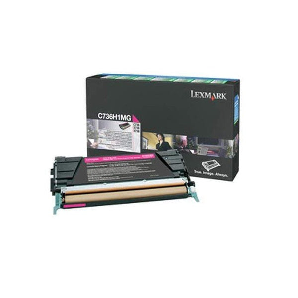 Lexmark C736H1MG High Yield Return Program Magenta Laser Toner Cartridge image 1