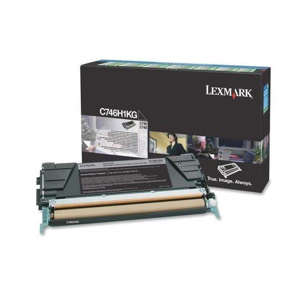 Lexmark C746H1KG Black High Yield Return Program Laser Toner Cartridge image 1