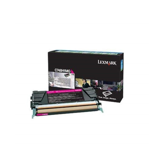 Lexmark C748H1MG Magenta High Yield Return Program Laser Toner Cartridge image 1