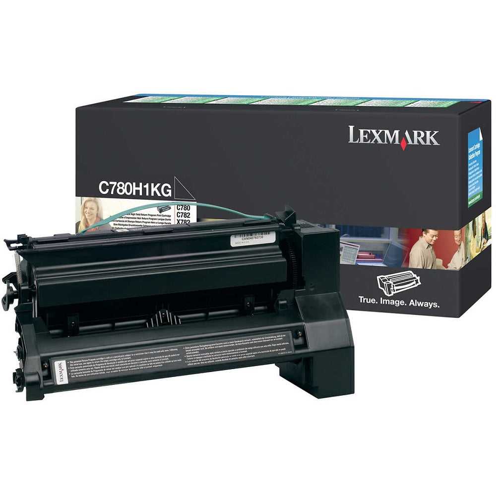 Lexmark C780H1KG Return Program Black Laser Toner Cartridge image 1