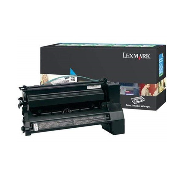 Lexmark C782X1CG Return Program Cyan Laser Toner Cartridge image 1