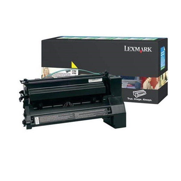 Lexmark C782X1YG Return Program Yellow Laser Toner Cartridge image 1