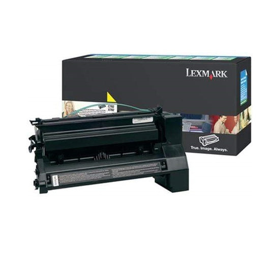 Lexmark C782X1YG Return Program Yellow Laser Toner Cartridge image 1