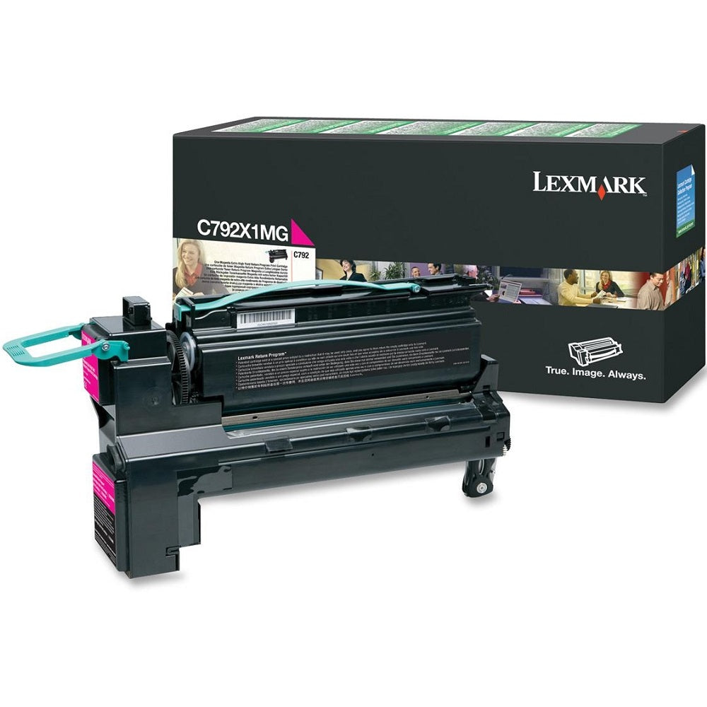 Genuine Lexmark C792X1MG Extra High Yield Return Program Magenta Laser Toner Cartridge image 1
