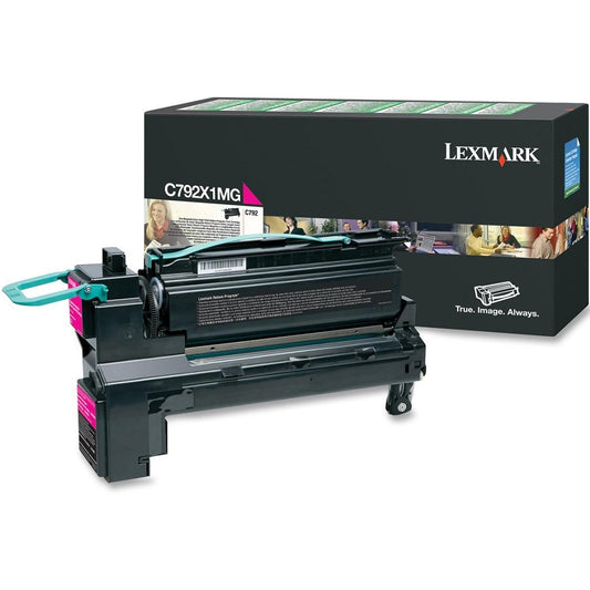 Genuine Lexmark C792X1MG Extra High Yield Return Program Magenta Laser Toner Cartridge image 1
