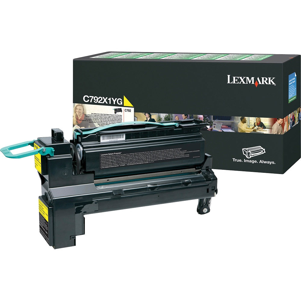 Genuine Lexmark C792X1YG Extra High Yield Return Program Yellow Laser Toner Cartridge image 1
