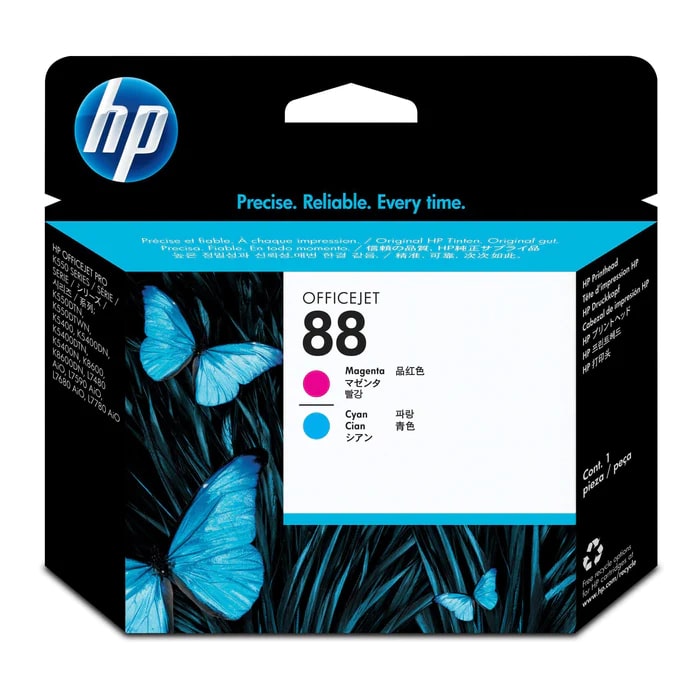 HP 88 Magenta and Cyan OfficeJet Printhead (C9382A) image 1
