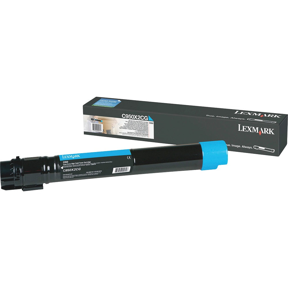 Lexmark C950X2CG Extra High Yield Cyan Laser Toner Cartridge image 1