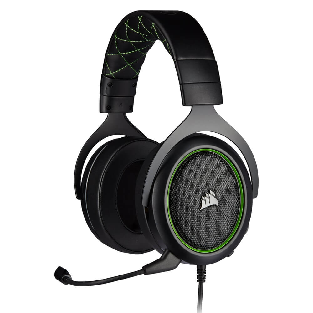 Corsair HS50 Pro Stereo Gaming Headset – Green image 1
