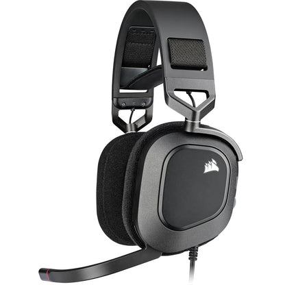 Corsair HS80 RGB USB Carbon Wired Gaming Headset (CA-9011237-AP) — side view
