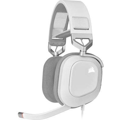 Corsair HS80 RGB Wireless Premium White Gaming Headset (CA-9011236-AP) — front view