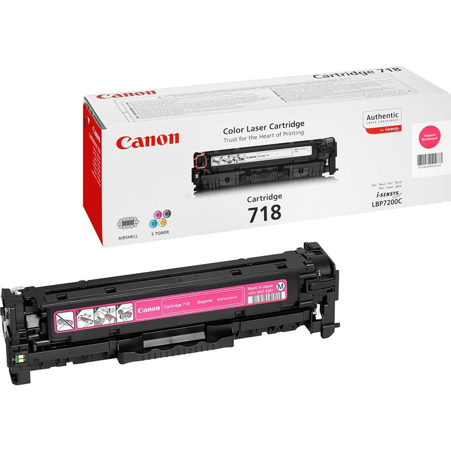 Genuine Canon 718 Magenta Laser Toner Cartridge (2660B002AA) image 1