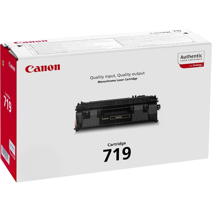 Genuine Canon 719 Black Laser Toner Cartridge (3479B002AA) image 1