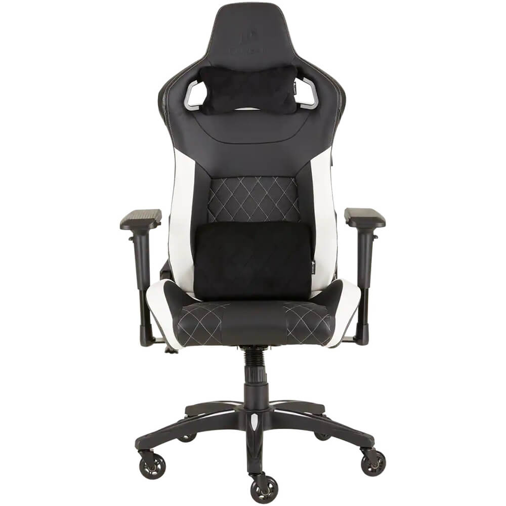 Corsair T1 Race 2018 Gaming Chair – Black/White (CF-9010012) image 1