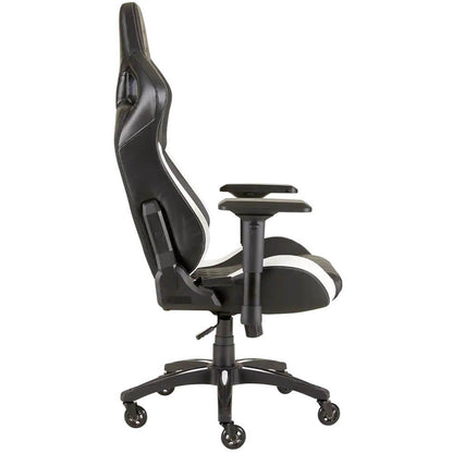 Corsair T1 Race 2018 Gaming Chair – Black/White (CF-9010012) — rear view