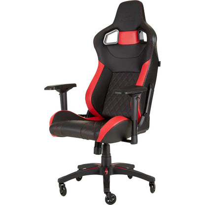 Corsair T1 Race 2018 Gaming Chair – Black/Red (CF-9010013) — rear view
