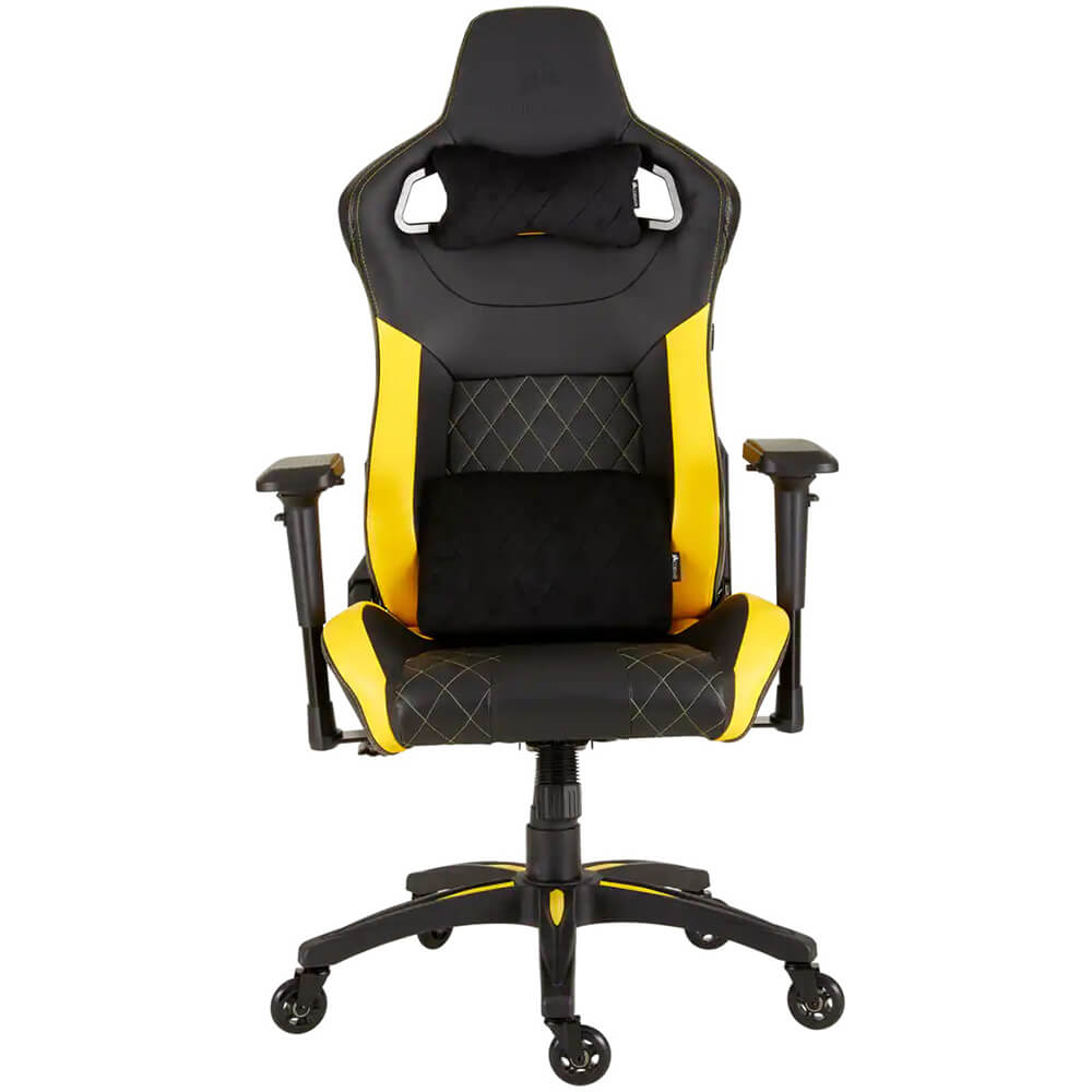 Corsair T1 Race 2018 Gaming Chair – Black/Yellow (CF-9010015) image 1