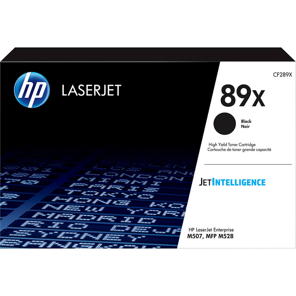 Genuine HP 89X High Yield Black LaserJet Toner Cartridge (CF289X) image 1