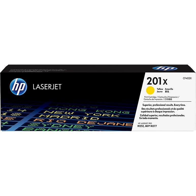 HP 201X High Yield Yellow LaserJet Toner Cartridge (CF402X) image 1