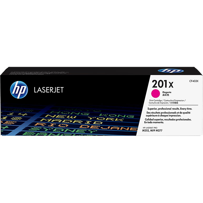 HP 201X High Yield Magenta LaserJet Toner Cartridge (CF403X) image 1