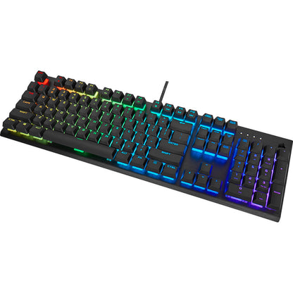 Corsair K60 RGB PRO Mechanical Gaming Keyboard – Black (CH-910D019-NA) — rear view