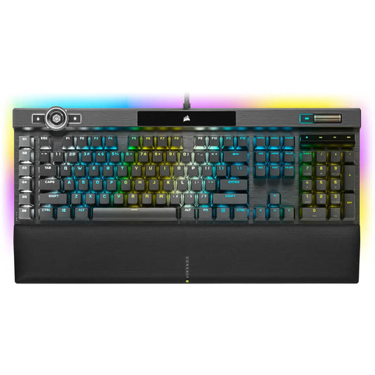 Corsair K100 RGB Mechanical Cherry MX Speed Gaming Keyboard – Black (CH-912A014-NA) image 1