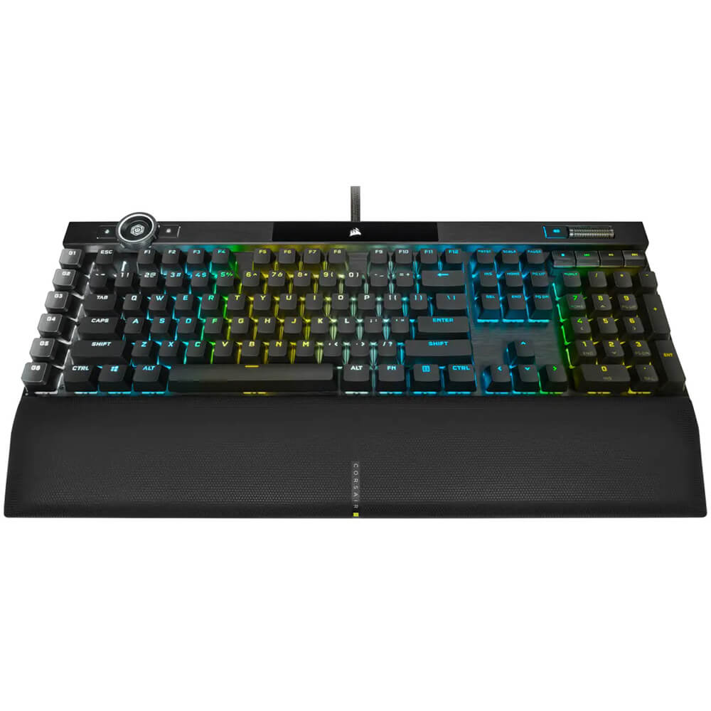 Corsair K100 RGB Mechanical Cherry MX Speed Gaming Keyboard – Black (CH-912A014-NA) image 2