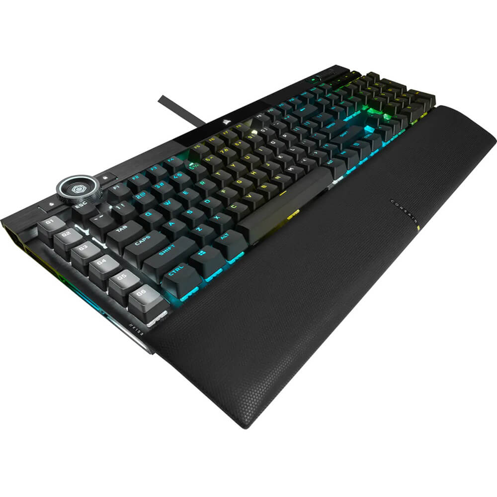 Corsair K100 RGB Mechanical Cherry MX Speed Gaming Keyboard – Black (CH-912A014-NA) image 3