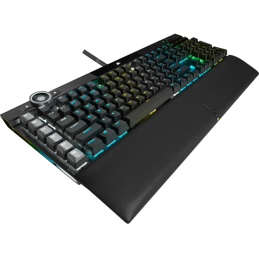 Corsair K100 RGB OPX Optical Mechanical Switch Wired Keyboard – Black (CH-912A01A-NA) image 3