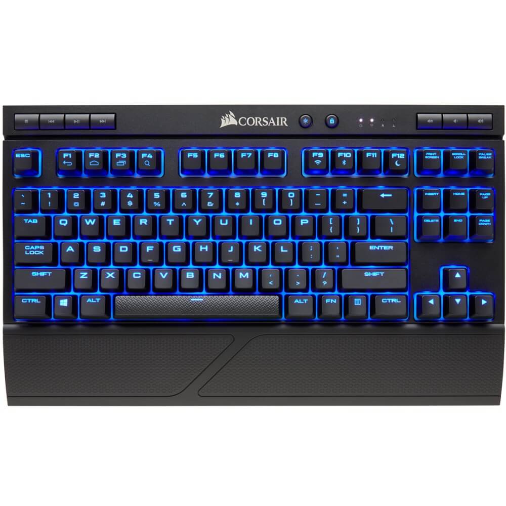 Corsair K63 Wireless Mechanical Cherry MX Red Gaming Keyboard – Blue LED image 1