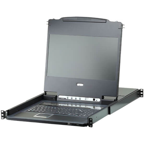 ATEN 8-Port USB DVI Single Rail Wide Screen LCD KVM Switch (CL6708MW) image 1