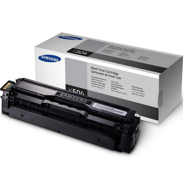 Genuine Samsung CLT-K504S Black Laser Toner Cartridge (SU160A) image 1