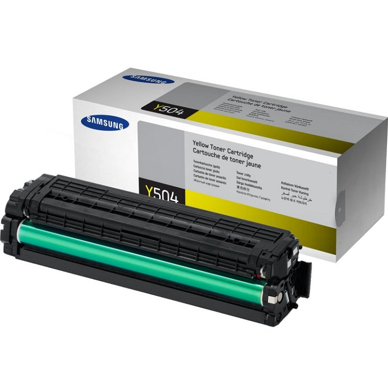 Samsung CLT-Y504S Yellow Laser Toner Cartridge (SU504A) image 1