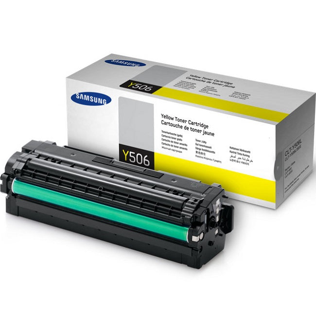 Samsung CLT-Y506L Yellow Toner Cartridge (SU517A) image 1