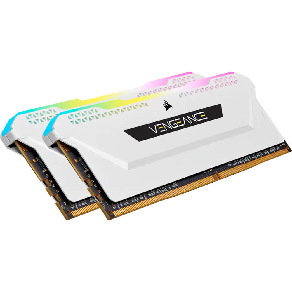Corsair Vengeance RGB PRO SL 32GB DDR4 DRAM 3600MHz Memory Kit – White (CMH32GX4M2D3600C18W) image 3