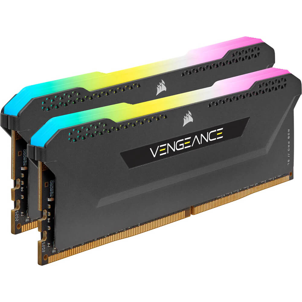 Corsair Vengeance RGB PRO SL 32GB DDR4 DRAM 3600MHz Memory Kit – Black (CMH32GX4M2Z3600C18) image 2