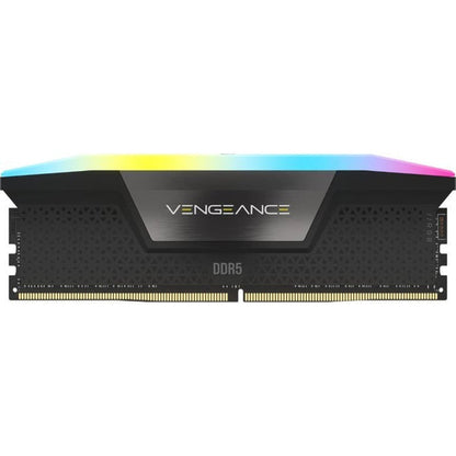 Corsair VENGEANCE RGB 32 GB (2 x 16GB) DDR5 DRAM 6000MHz C40 Desktop Memory Kit (CMH32GX5M2B6000C40) — front view