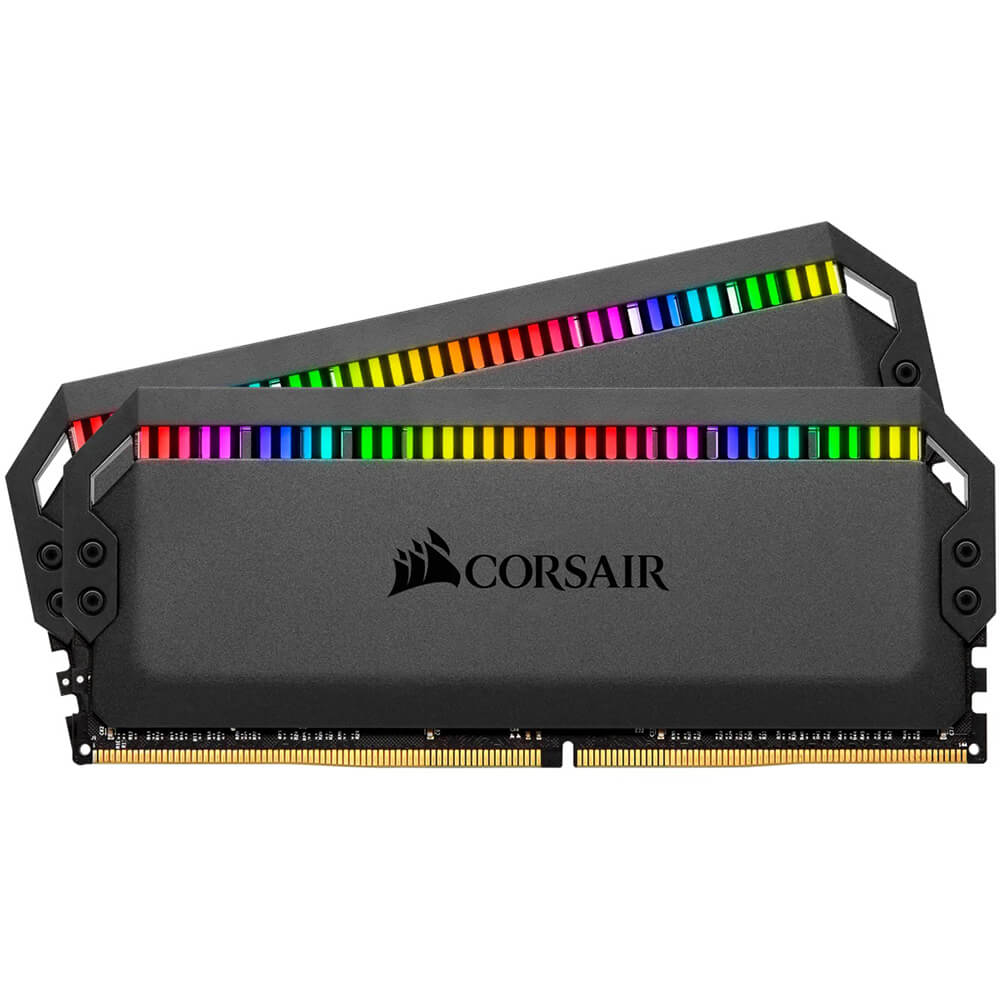 Corsair Dominator Platinum RGB 32GB DDR4 3200MHz Desktop Memory Kit (2 x 16GB) – Black image 1