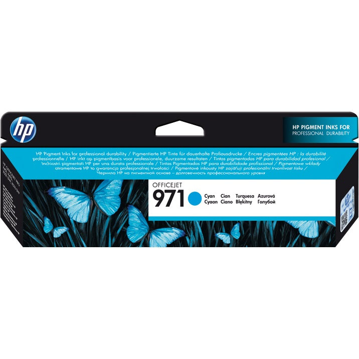 HP 971 Cyan Ink Cartridge (CN622AE) image 1
