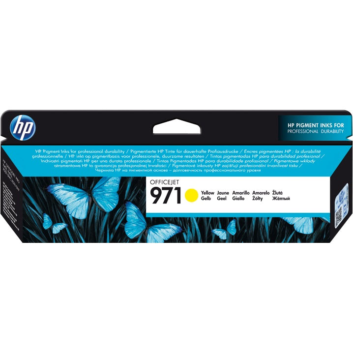 HP 971 Yellow Ink Cartridge (CN624AE) image 1