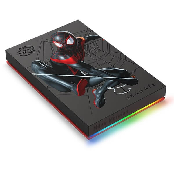 Seagate Miles Morales Spider-Man Special Edition 2TB FireCuda RGB External Gaming Hard Drive (STKL2000419) image 1
