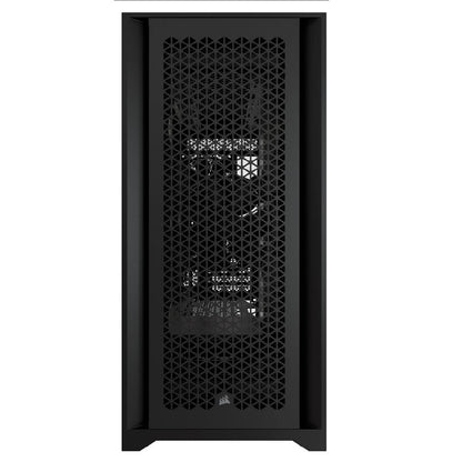 Corsair 5000D AIRFLOW Tempered Glass Mid-Tower ATX PC Case – Black (CC-9011210-WW) — front view