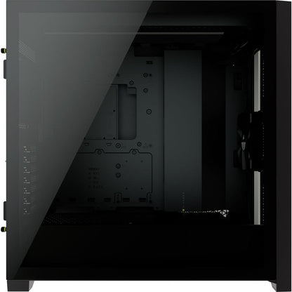 Corsair 5000D AIRFLOW Tempered Glass Mid-Tower ATX PC Case – Black (CC-9011210-WW) — side view