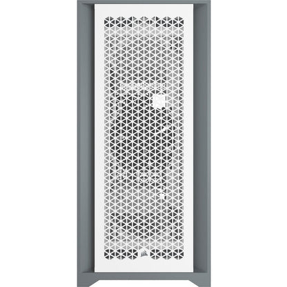 Corsair 5000D Airflow Tempered Glass Mid-Tower ATX White PC Case (CC-9011211-WW) — front view