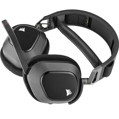 Corsair HS80 RGB Wireless Premium Carbon Gaming Headset (CA-9011235-AP) — rear view
