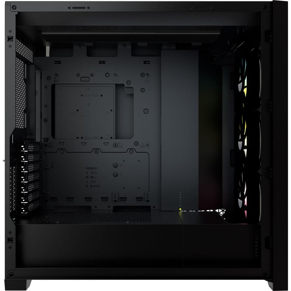 Corsair iCUE 5000X RGB Tempered Glass Mid-Tower ATX PC Smart Case – Black (CC-9011212-WW) image 3