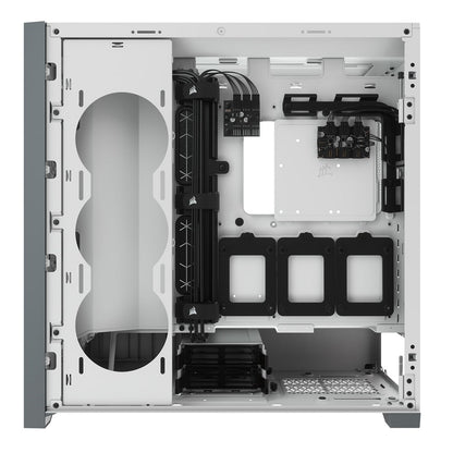 Corsair iCUE 5000X RGB Tempered Glass Mid-Tower ATX Smart PC Case (CC-9011213-WW) — rear view