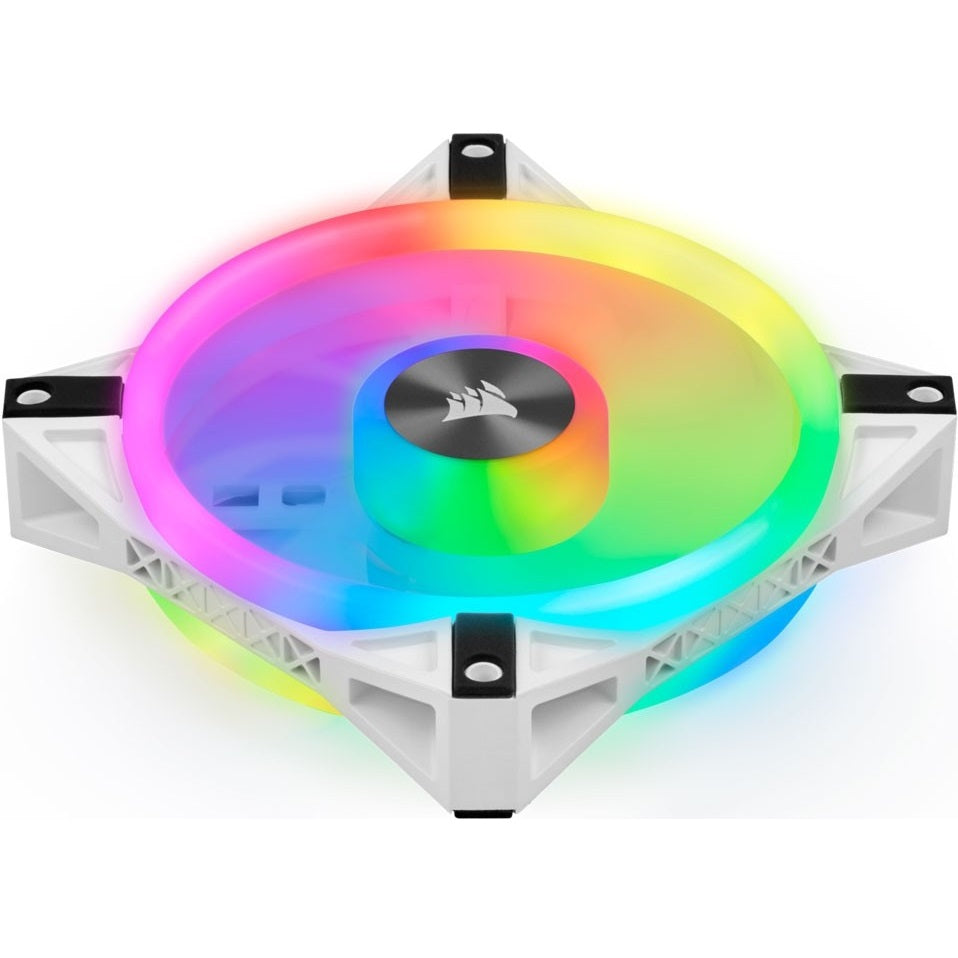 Corsair iCUE QL120 Triple Fan Kit with Lighting Node CORE RGB 120mm White PWM Fan (CO-9050104-WW) image 4
