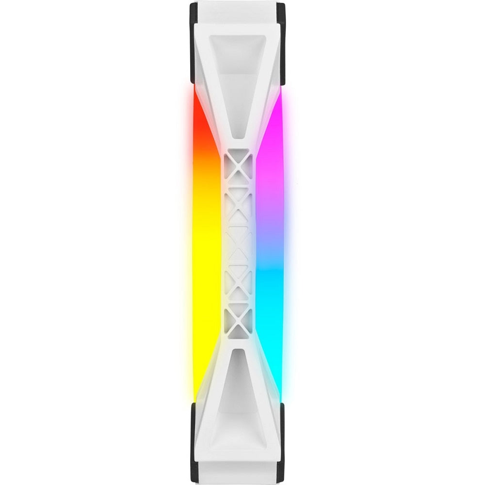 Corsair iCUE QL140 RGB 140mm PWM Dual Fan Kit with Lighting Node CORE – White (CO-9050106-WW) image 4
